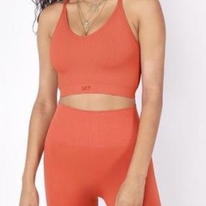 SETactive Ribbed V Sports Bra